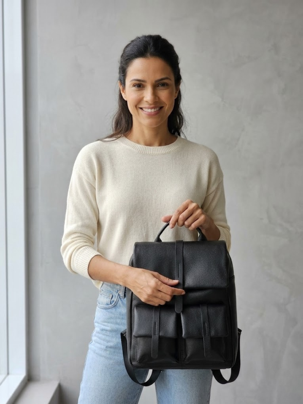 Mochila Firenze Nera feminina